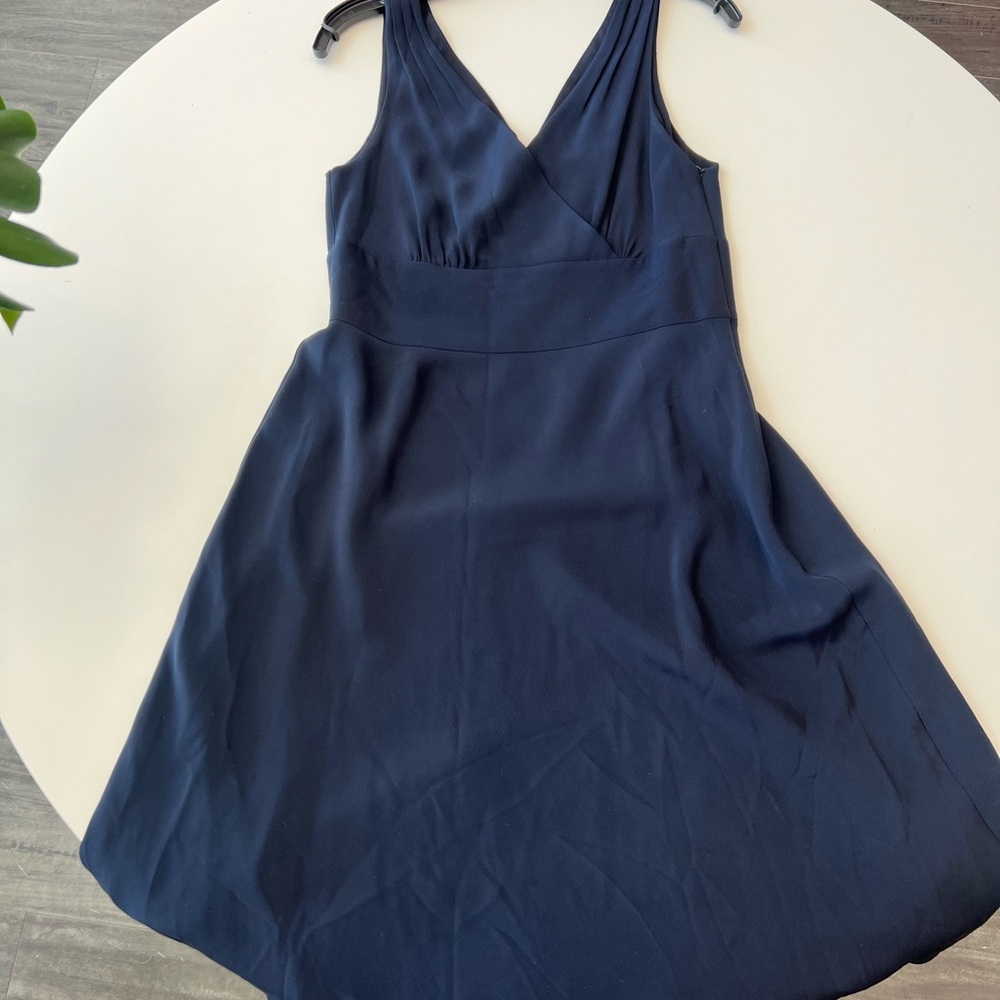 Silk dress Navy Blue special occasion, J Crew